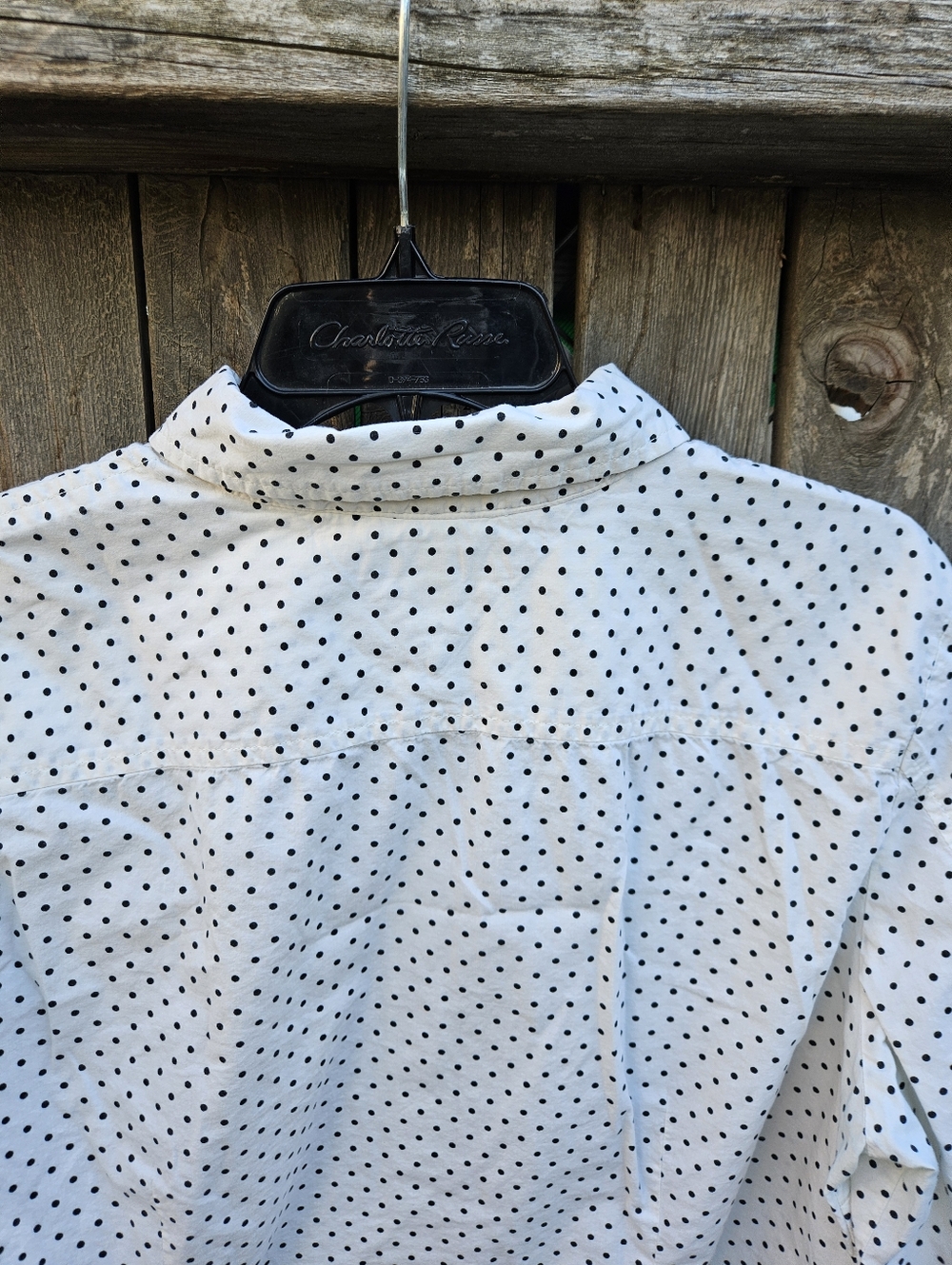 Tommy Hilfiger Polka Dot Button-Up Shirt Women Size XL - Picture 14 of 16